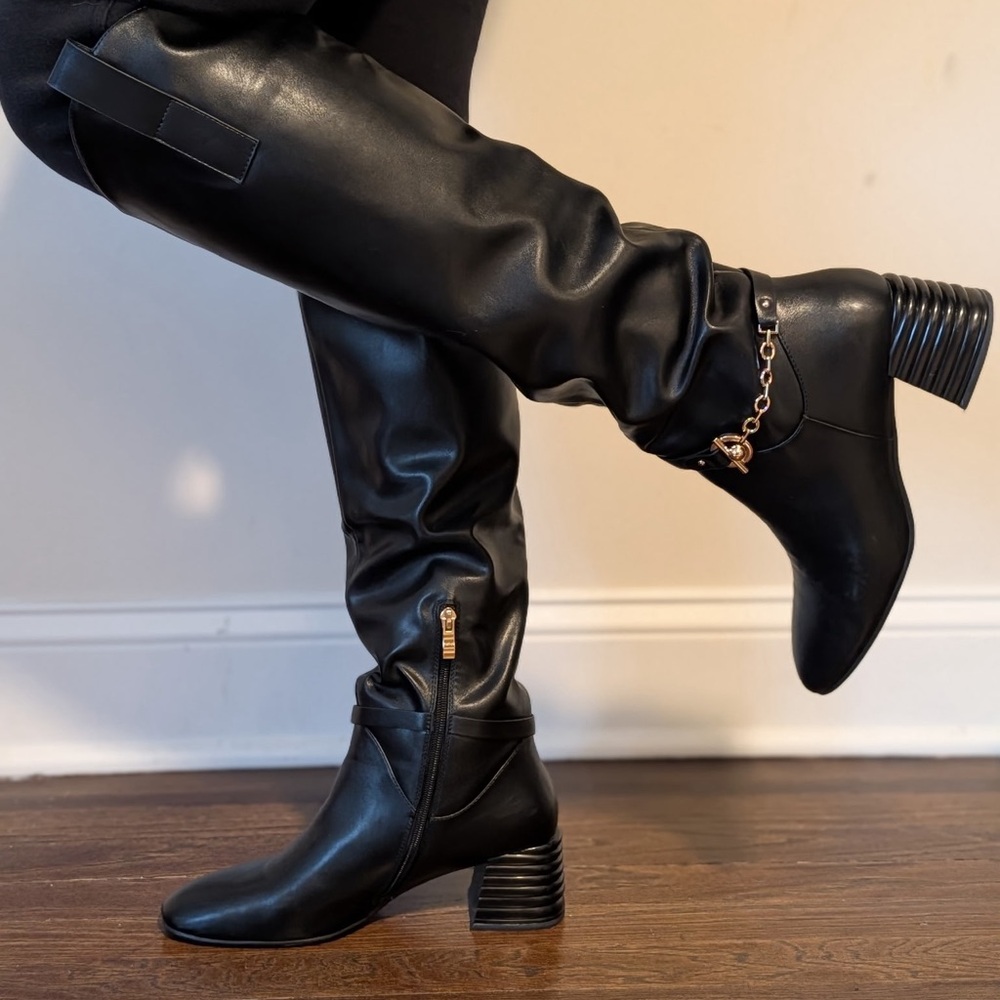 Black Heeled Boots for Women